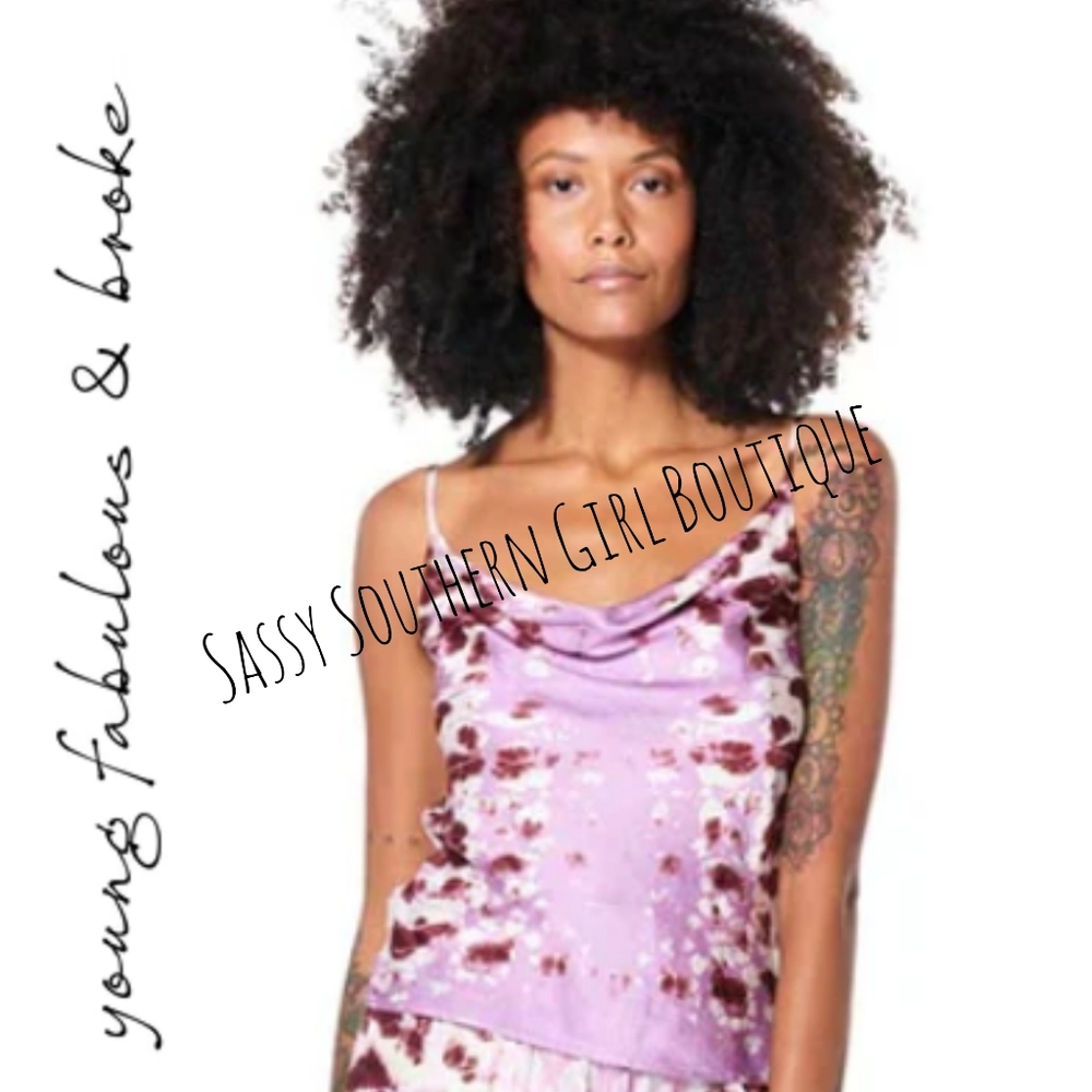🆕⭐ YFB Young Fabulous & Broke tie dye cami
